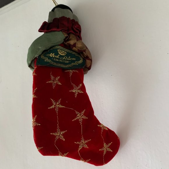 VINTAGE MARK ROBERTS COLLECTION ELEPHANT IN STOCKING  Christmas Ornament - Picture 2 of 4